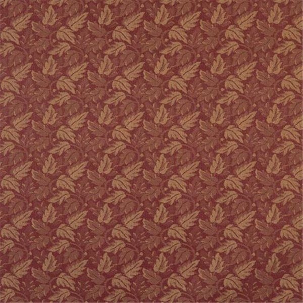Designer Fabrics F701 54 in. Wide Dark Red And Gold; Leaf Floral Heavy Duty Crypton Commercial Grade Upholstery Fabric, Designer Fabrics, Mfr#: F701